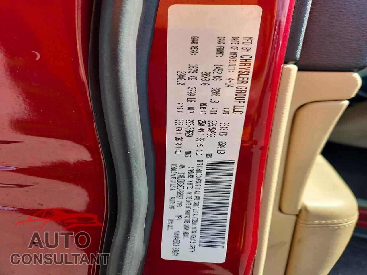 JEEP CHEROKEE 2014 - 1C4RJEBGXEC498967