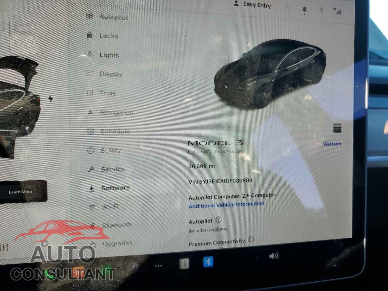 TESLA MODEL 3 2018 - 5YJ3E1EA0JF039809