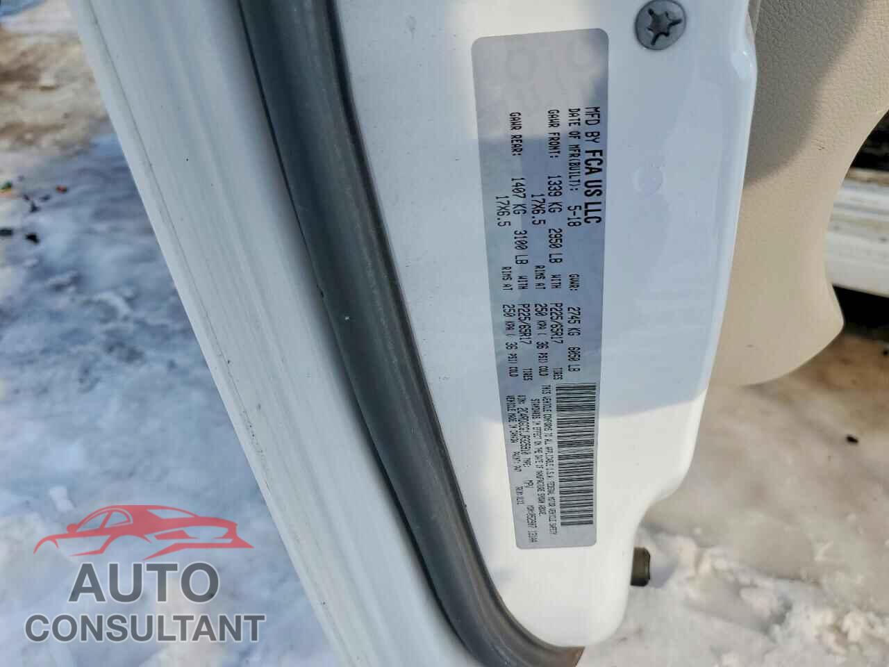 DODGE CARAVAN 2018 - 2C4RDGCG1JR325910