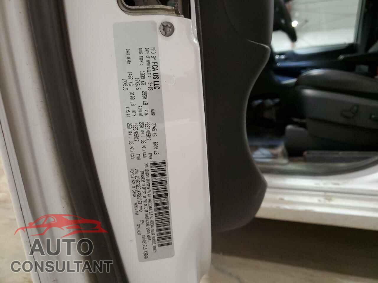 DODGE CARAVAN 2019 - 2C4RDGEG1KR661183