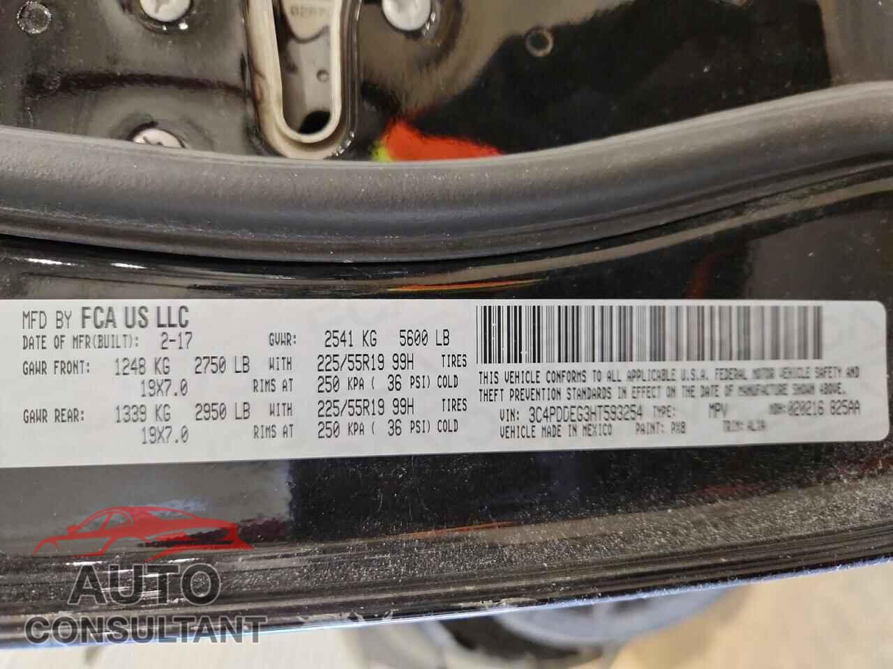 DODGE JOURNEY 2017 - 3C4PDDEG3HT593254