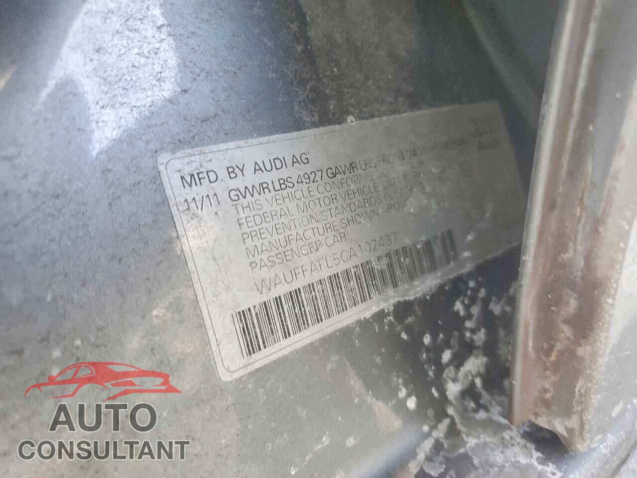 AUDI A4 2012 - WAUFFAFL5CA102437