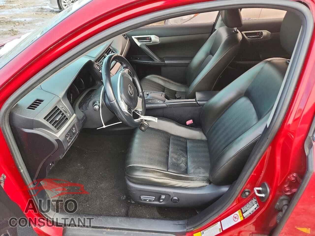 LEXUS CT 200 2012 - JTHKD5BHXC2109201
