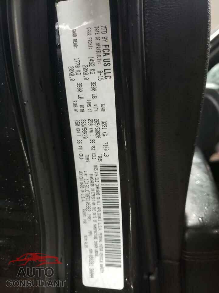 DODGE DURANGO 2015 - 1C4SDJCT0FC105962