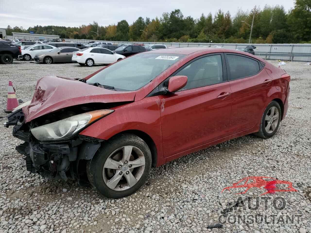 HYUNDAI ELANTRA 2013 - KMHDH4AE8DU657229