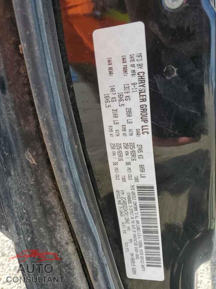 DODGE CARAVAN 2012 - 2C4RDGDG4CR113942