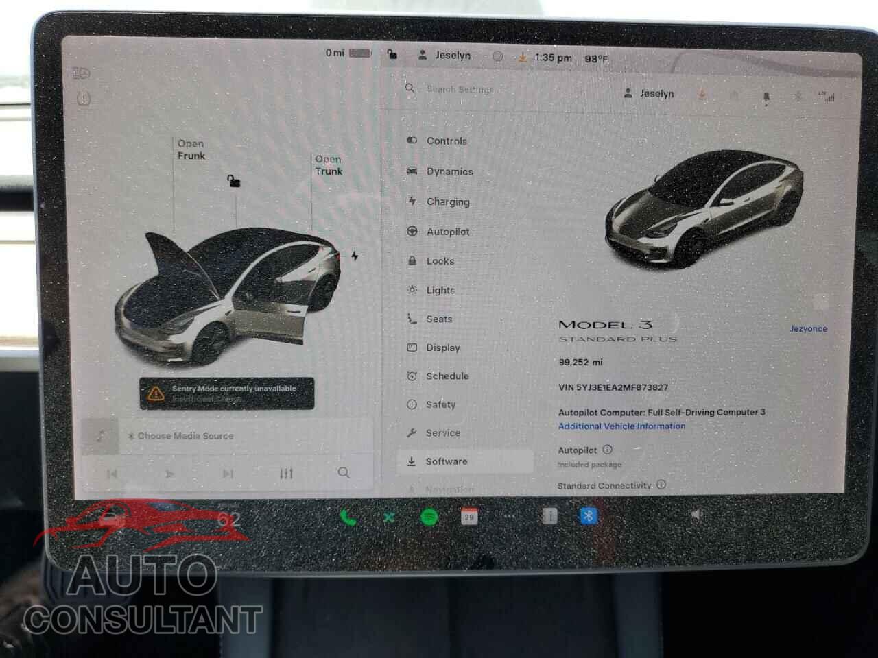 TESLA MODEL 3 2021 - 5YJ3E1EA2MF873827