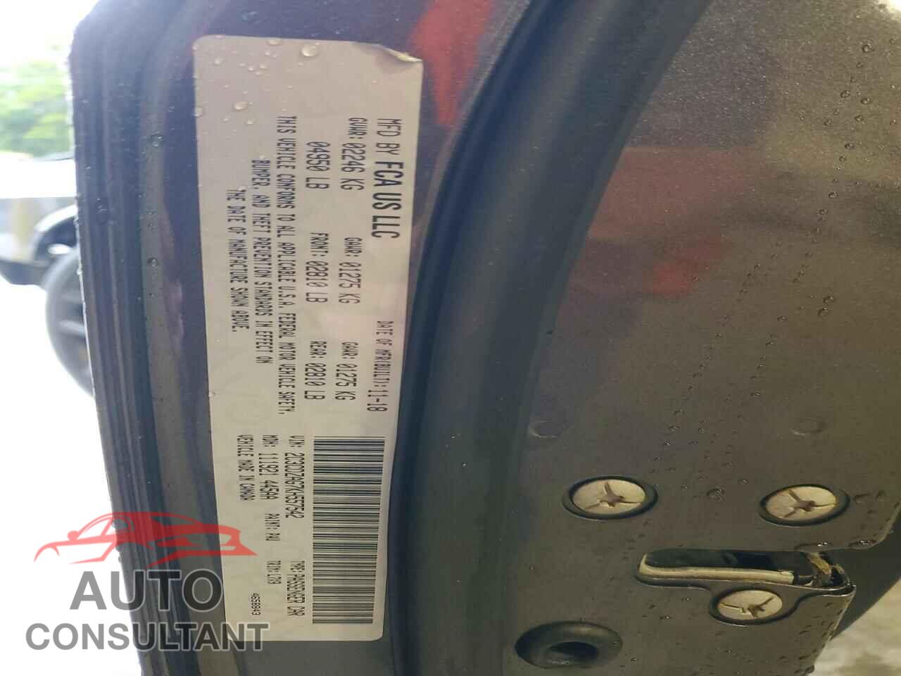 DODGE CHALLENGER 2019 - 2C3CDZAG7KH557542
