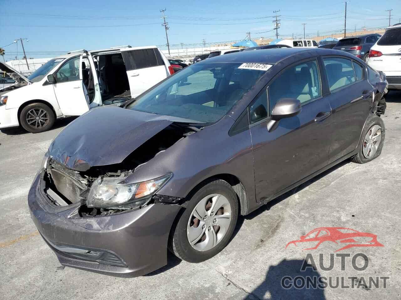 HONDA CIVIC 2013 - 19XFB2F58DE270514