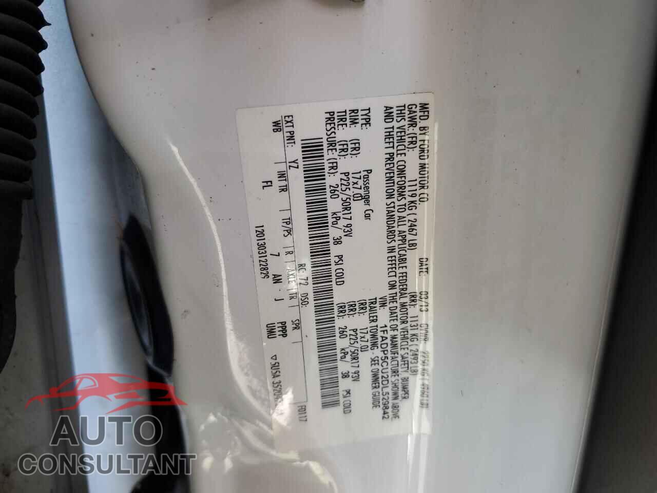 FORD CMAX 2013 - 1FADP5CU2DL529842