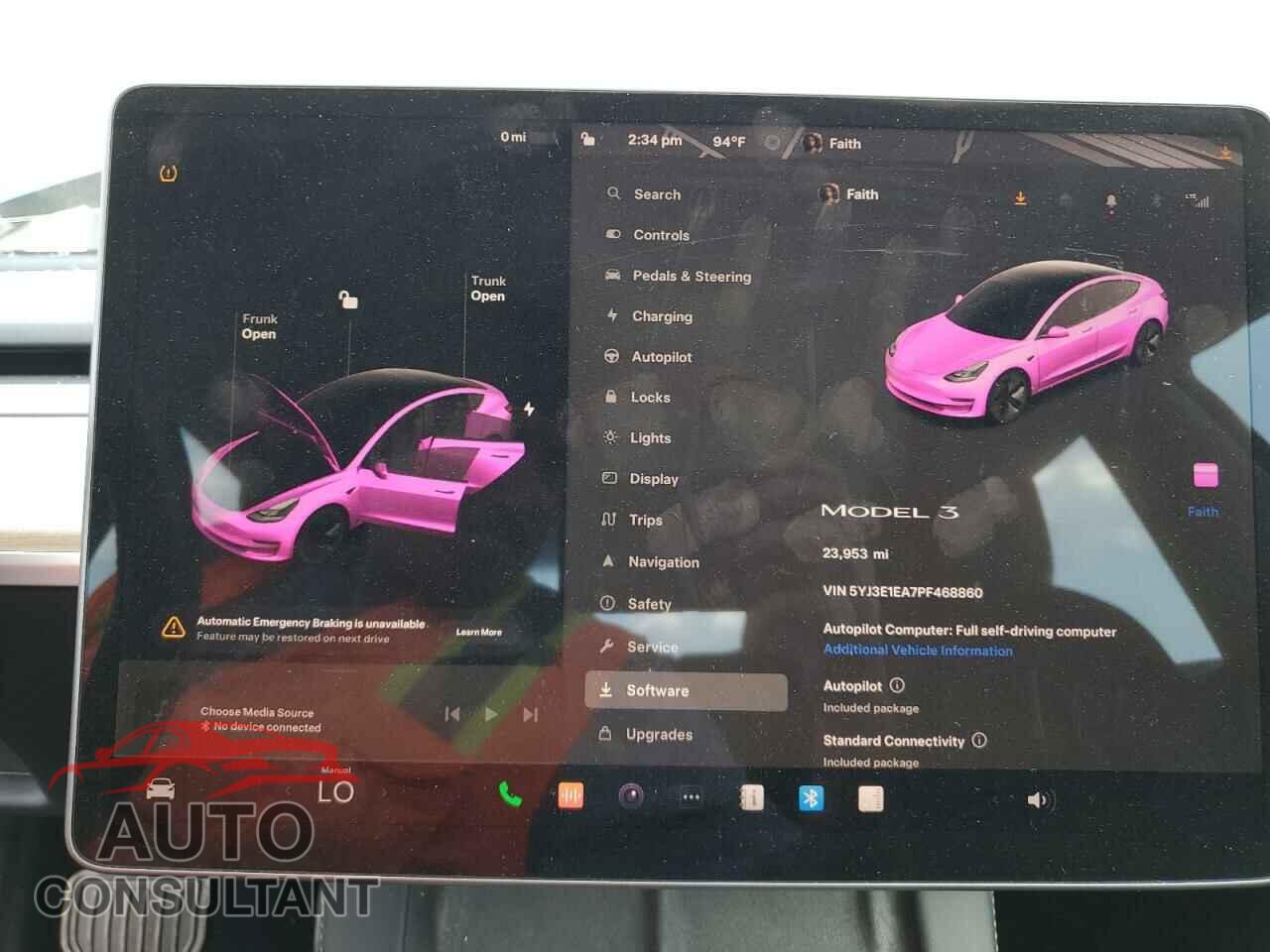 TESLA MODEL 3 2023 - 5YJ3E1EA7PF468860