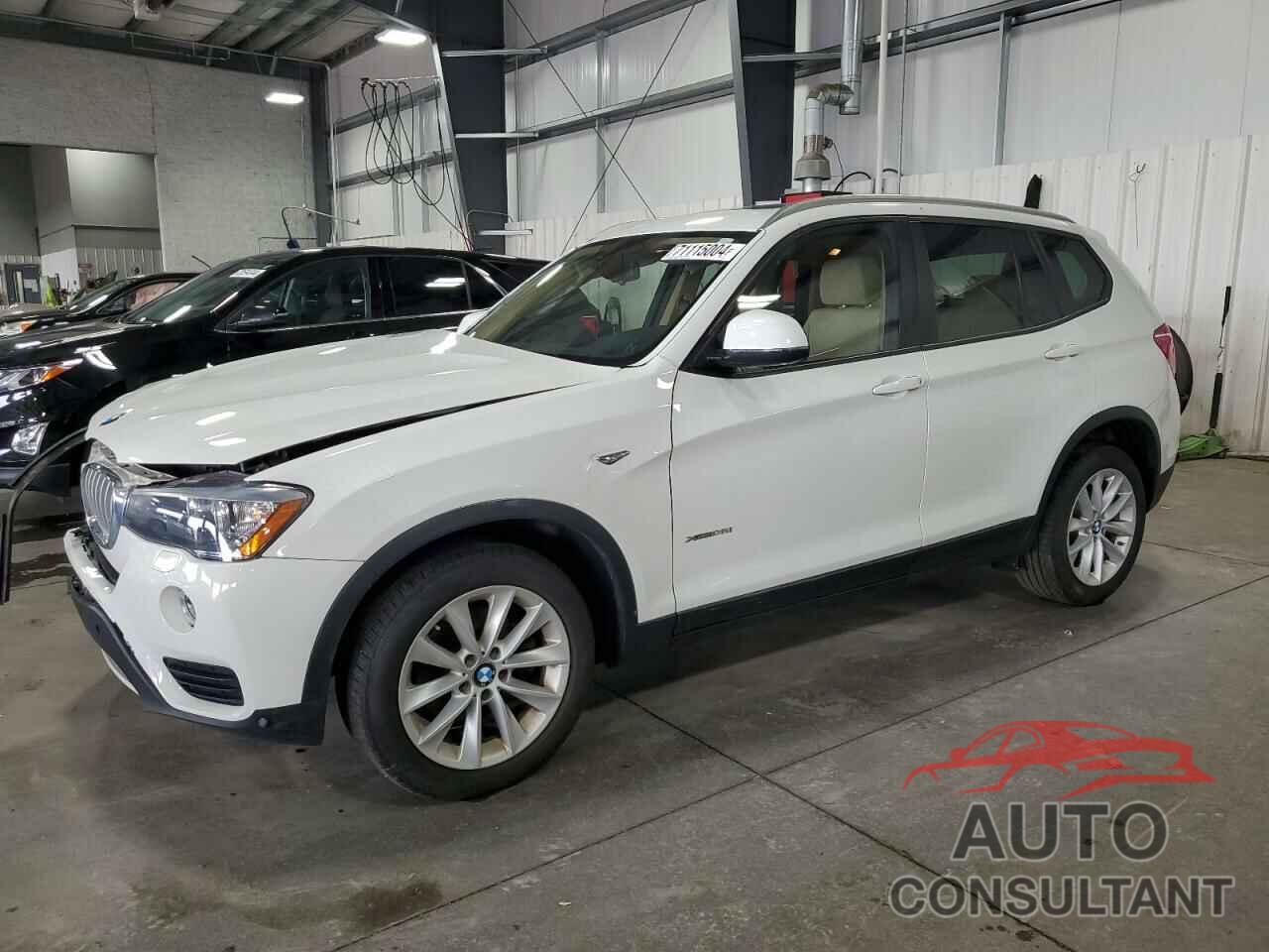 BMW X3 2016 - 5UXWX9C51G0D82438