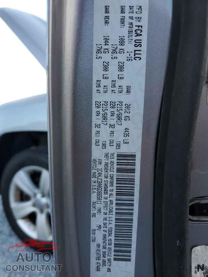 JEEP COMPASS 2016 - 1C4NJCBA0GD665011