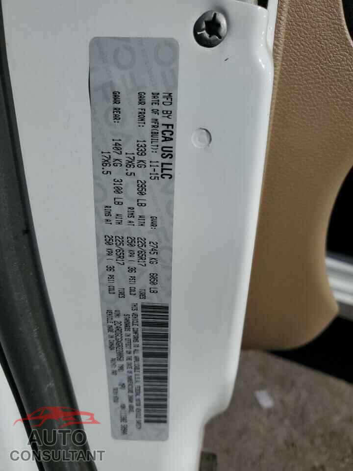 DODGE CARAVAN 2016 - 2C4RDGCGXGR220050