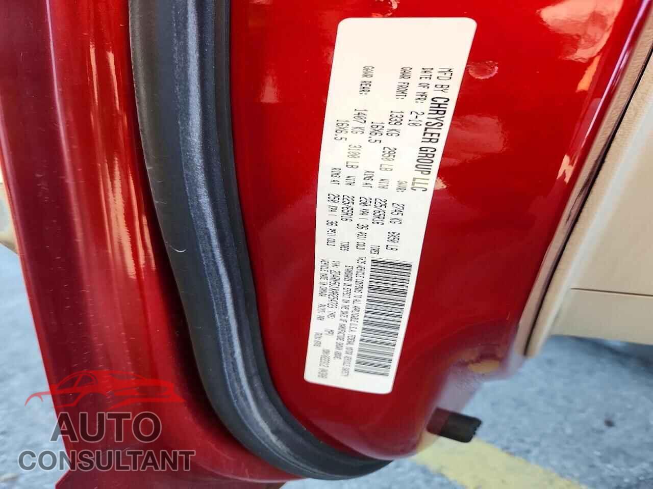 DODGE CARAVAN 2010 - 2D4RN5D1XAR254723