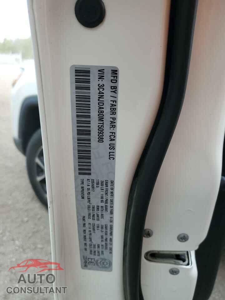 JEEP COMPASS 2021 - 3C4NJDAB0MT509380