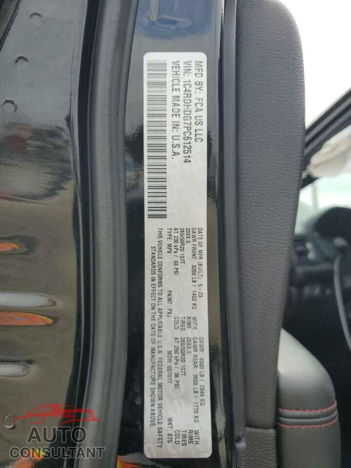DODGE DURANGO 2023 - 1C4RDHDG7PC612514