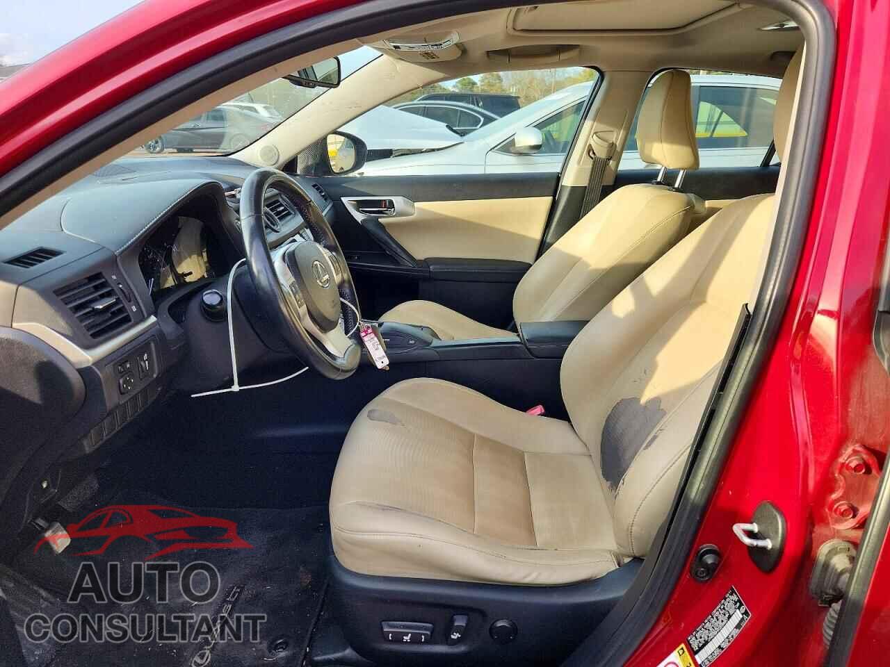 LEXUS CT 200 2012 - JTHKD5BH2C2058857
