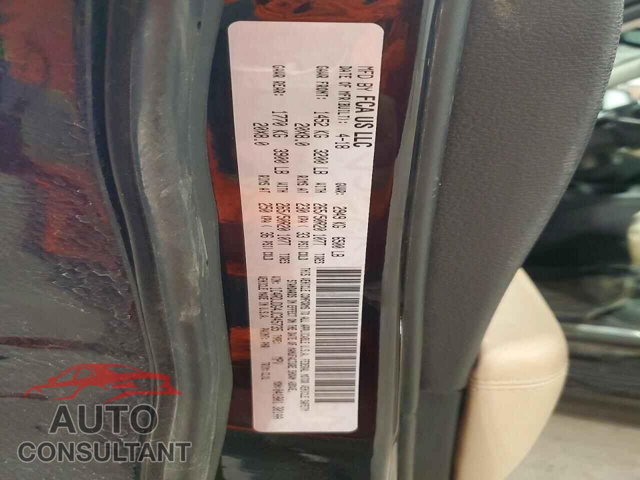 DODGE DURANGO 2018 - 1C4RDJDG4JC345735
