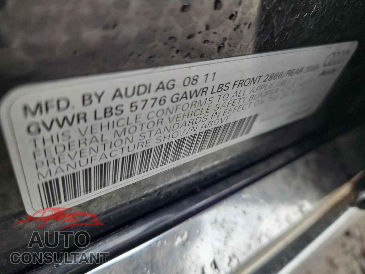 AUDI A8 2012 - WAUAVAFD1CN008201