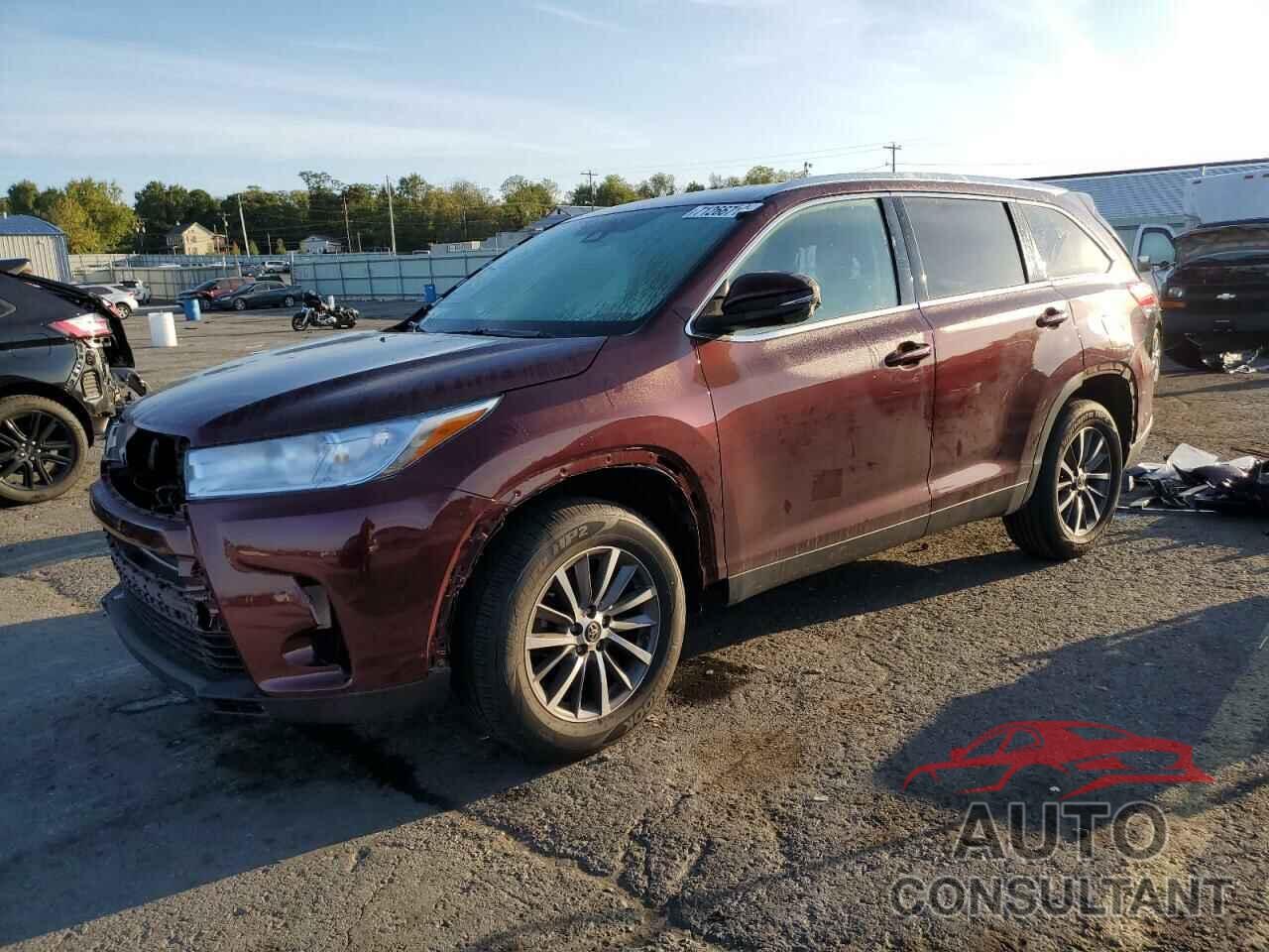 TOYOTA HIGHLANDER 2019 - 5TDJZRFH5KS985309