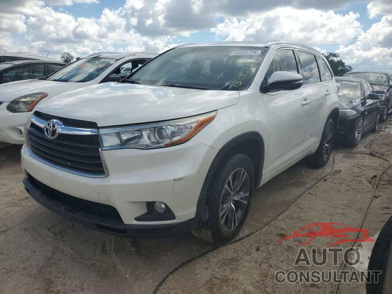 TOYOTA HIGHLANDER 2016 - 5TDKKRFH1GS506593