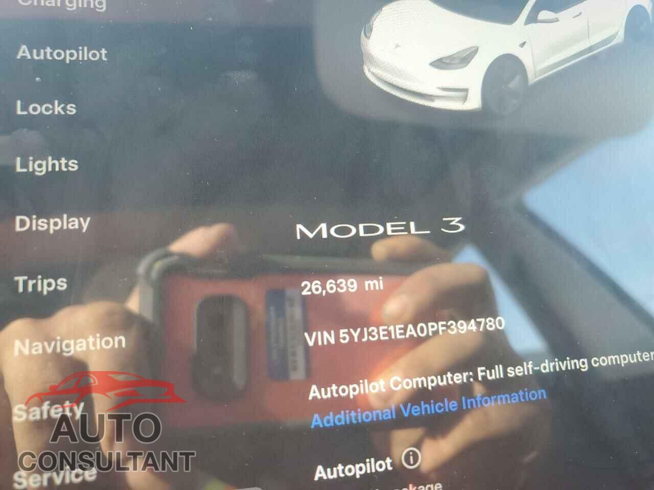 TESLA MODEL 3 2023 - 5YJ3E1EA0PF394780