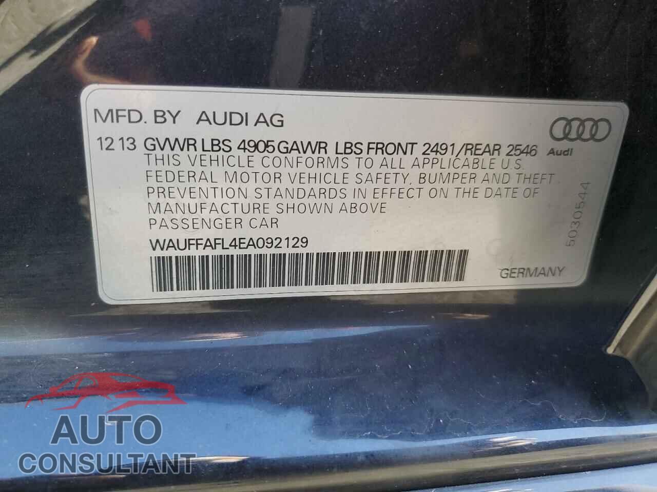 AUDI A4 2014 - WAUFFAFL4EA092129