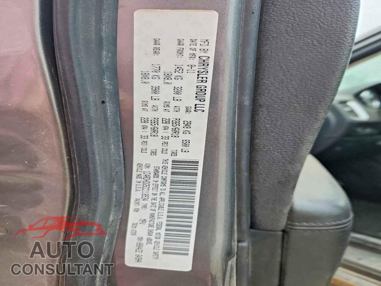 DODGE DURANGO 2012 - 1C4RDHDG5CC118534