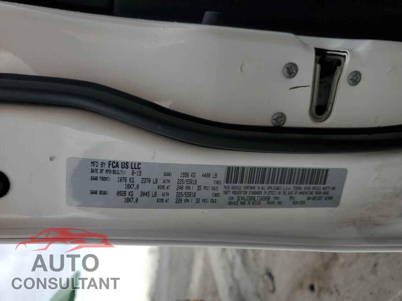 JEEP COMPASS 2020 - 3C4NJCBB0LT102098