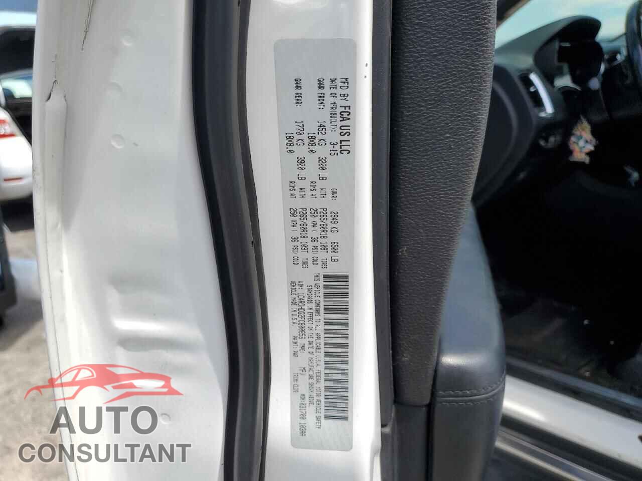 DODGE DURANGO 2015 - 1C4RDHDG2FC800856