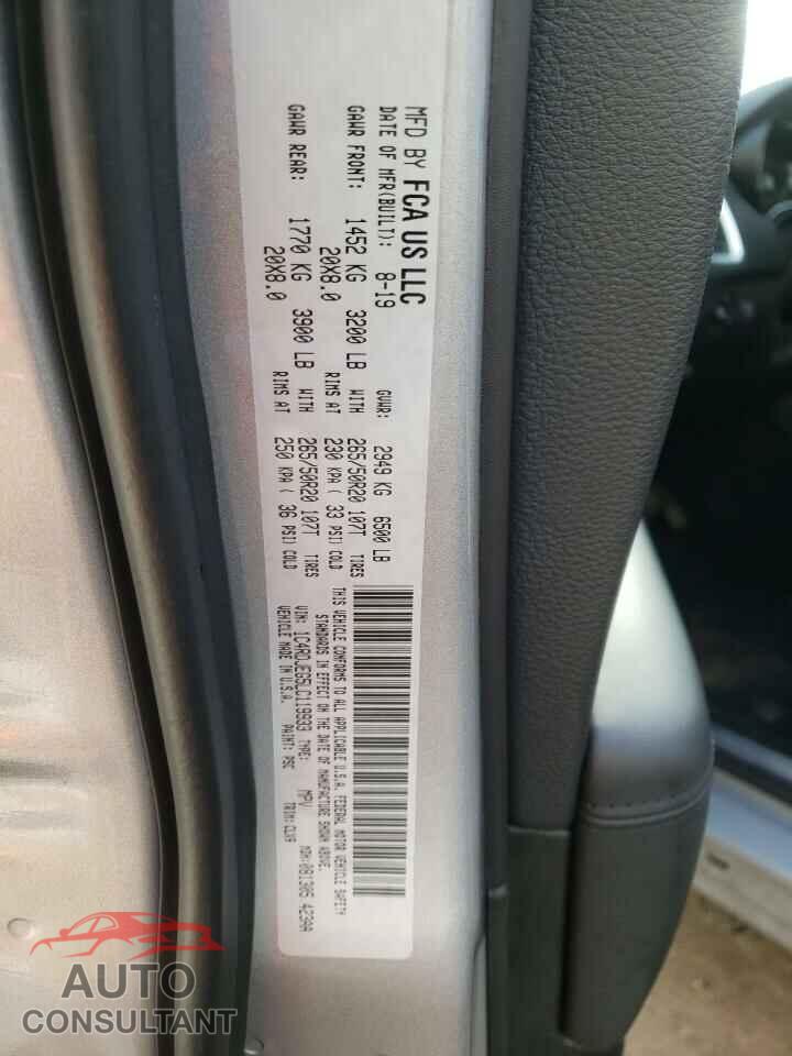 DODGE DURANGO 2020 - 1C4RDJEG5LC119933