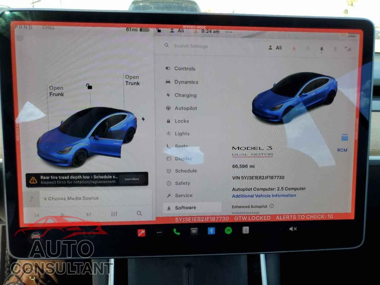 TESLA MODEL 3 2018 - 5YJ3E1EB2JF187730