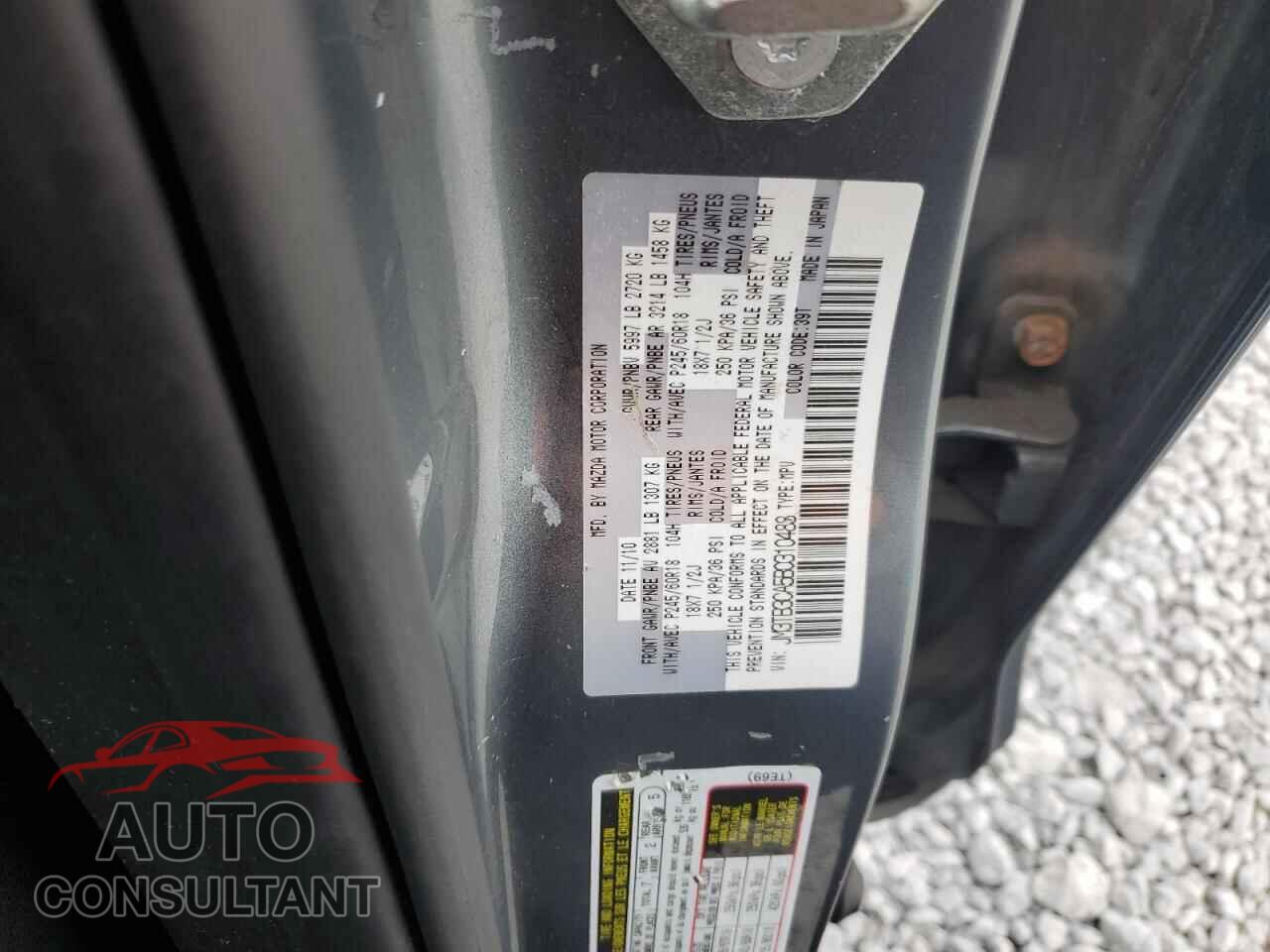 MAZDA CX-9 2011 - JM3TB3CA5B0310488