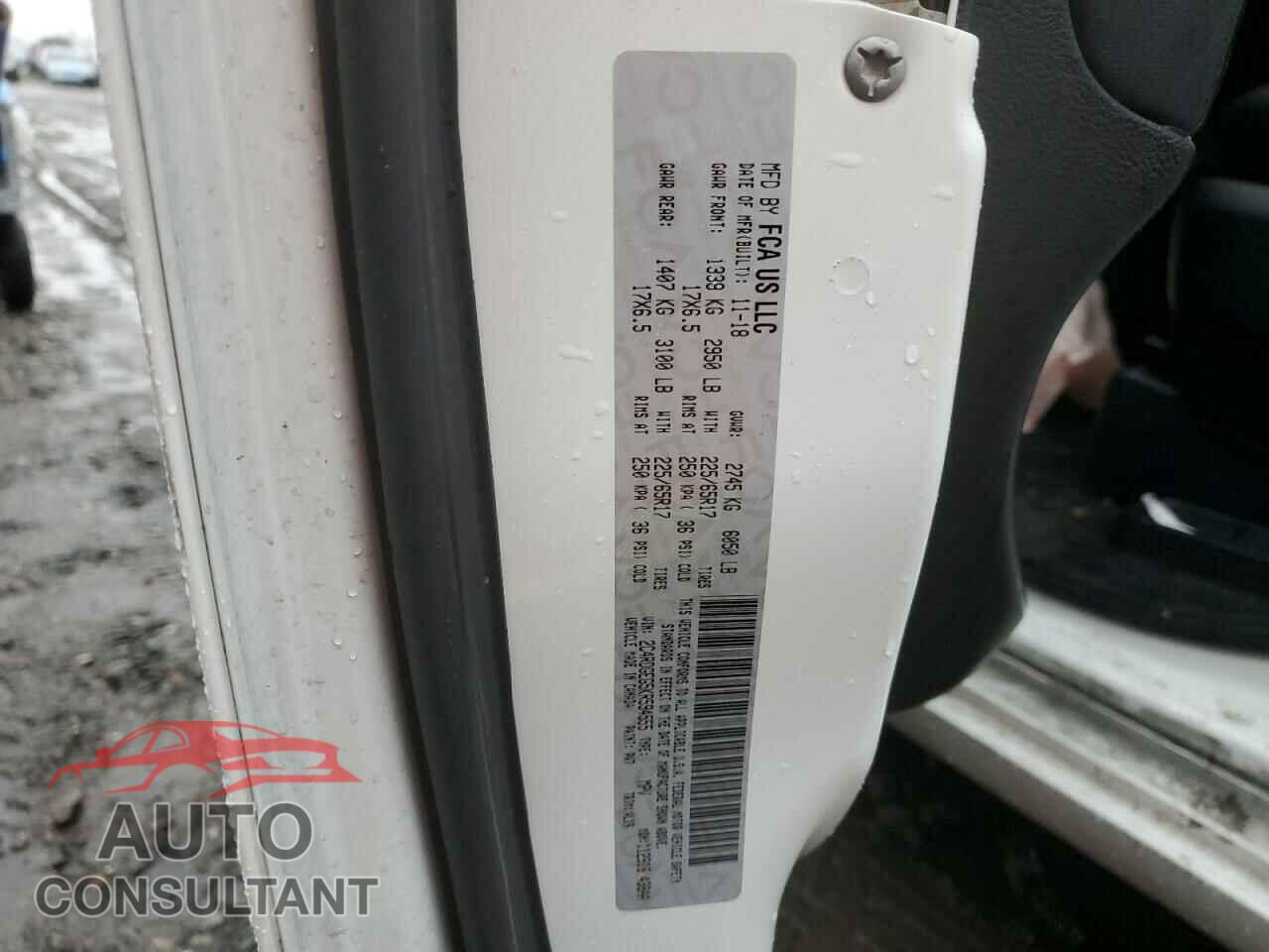 DODGE CARAVAN 2019 - 2C4RDGEG5KR594555