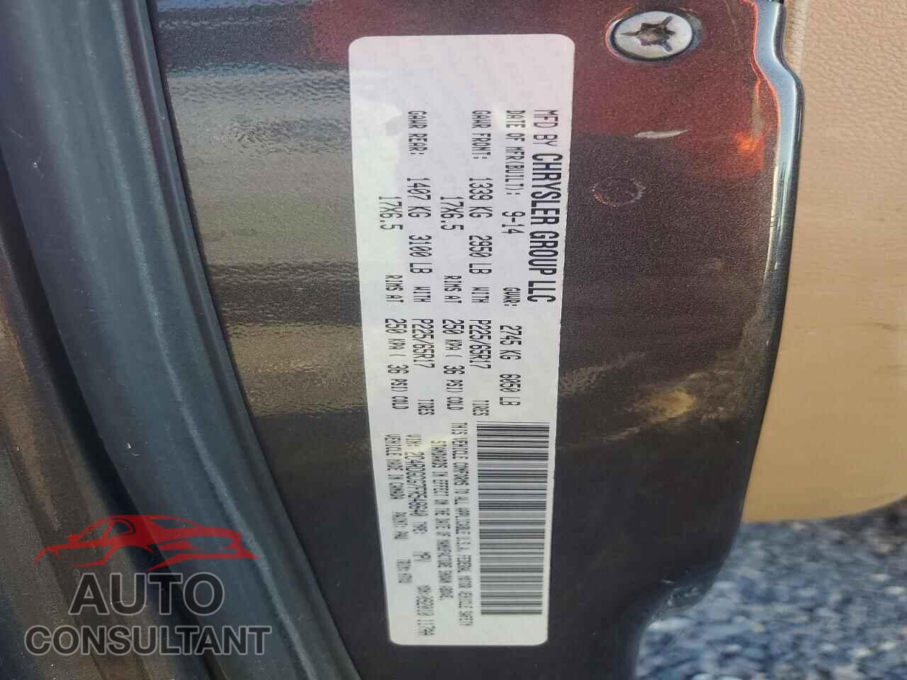 DODGE CARAVAN 2015 - 2C4RDGCG7FR548640