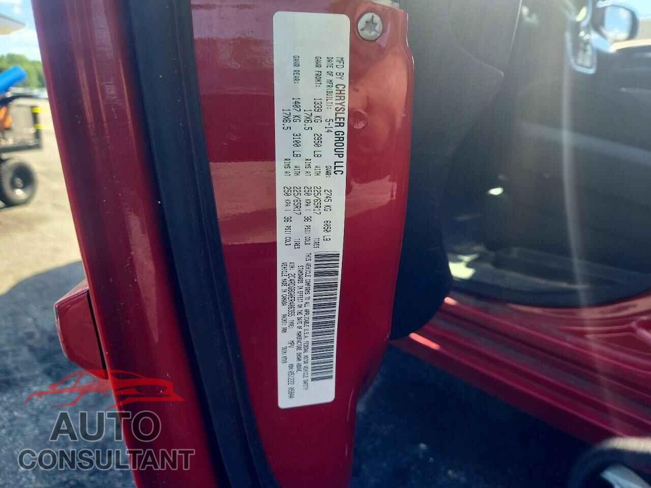DODGE CARAVAN 2014 - 2C4RDGBG0ER406355