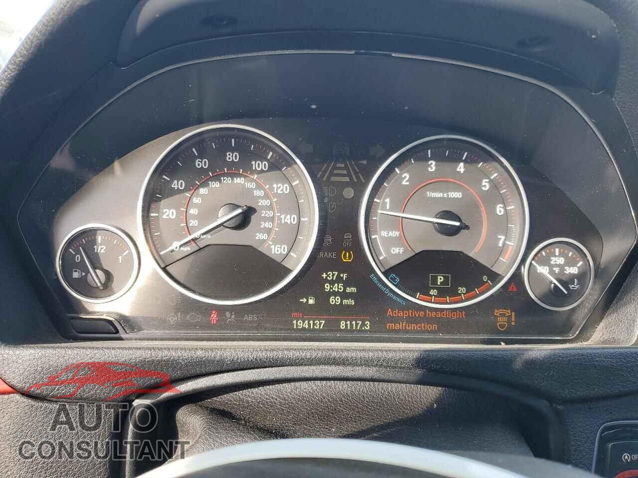 BMW 3 SERIES 2013 - WBA3B9G52DNR89504