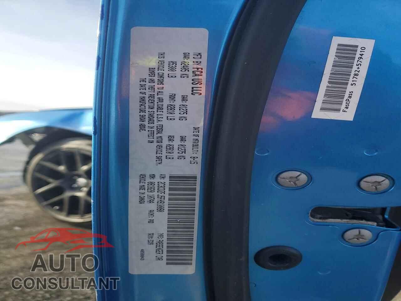 DODGE CHALLENGER 2015 - 2C3CDZFJ5FH910080