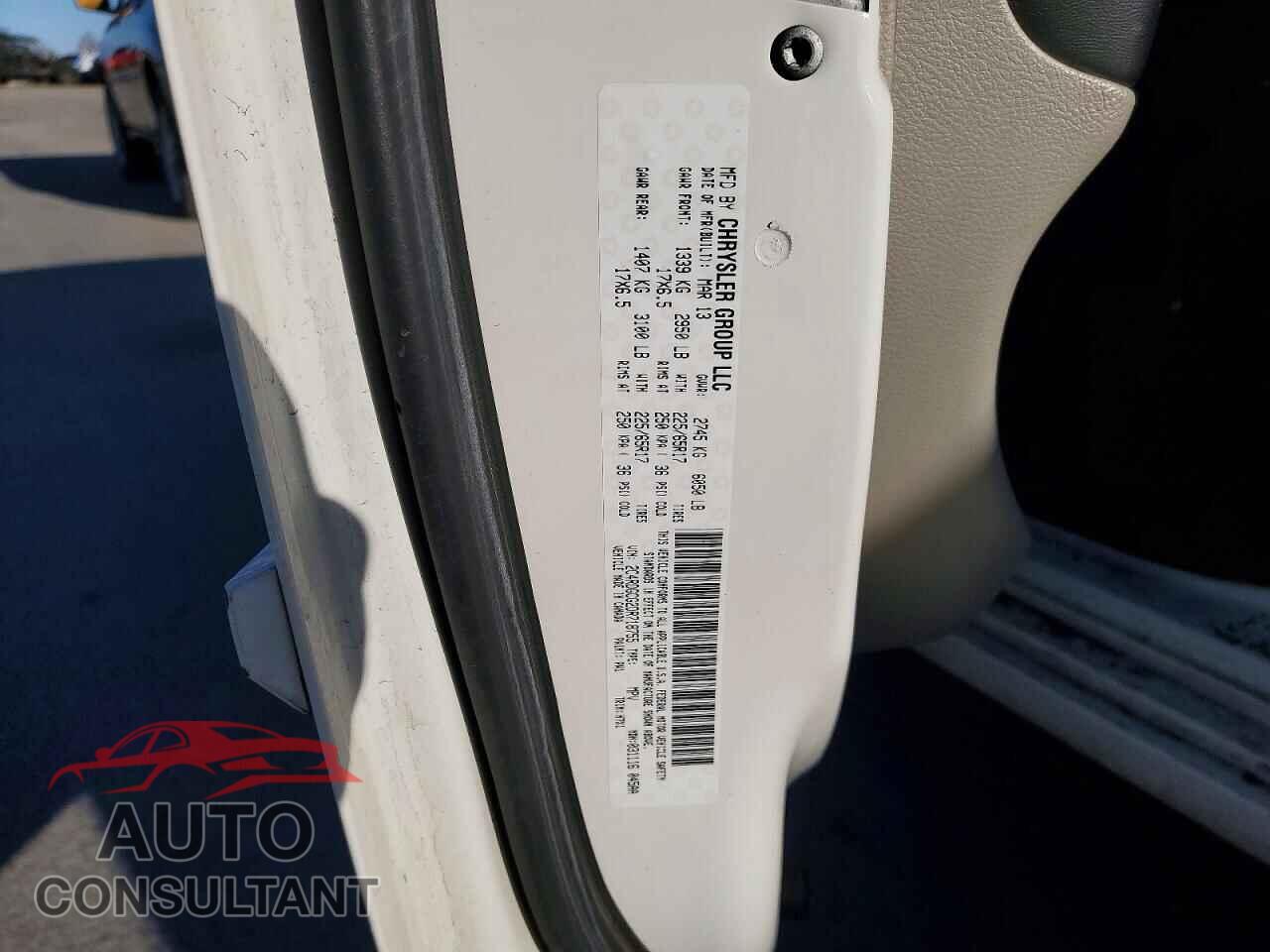 DODGE CARAVAN 2013 - 2C4RDGCG2DR718755