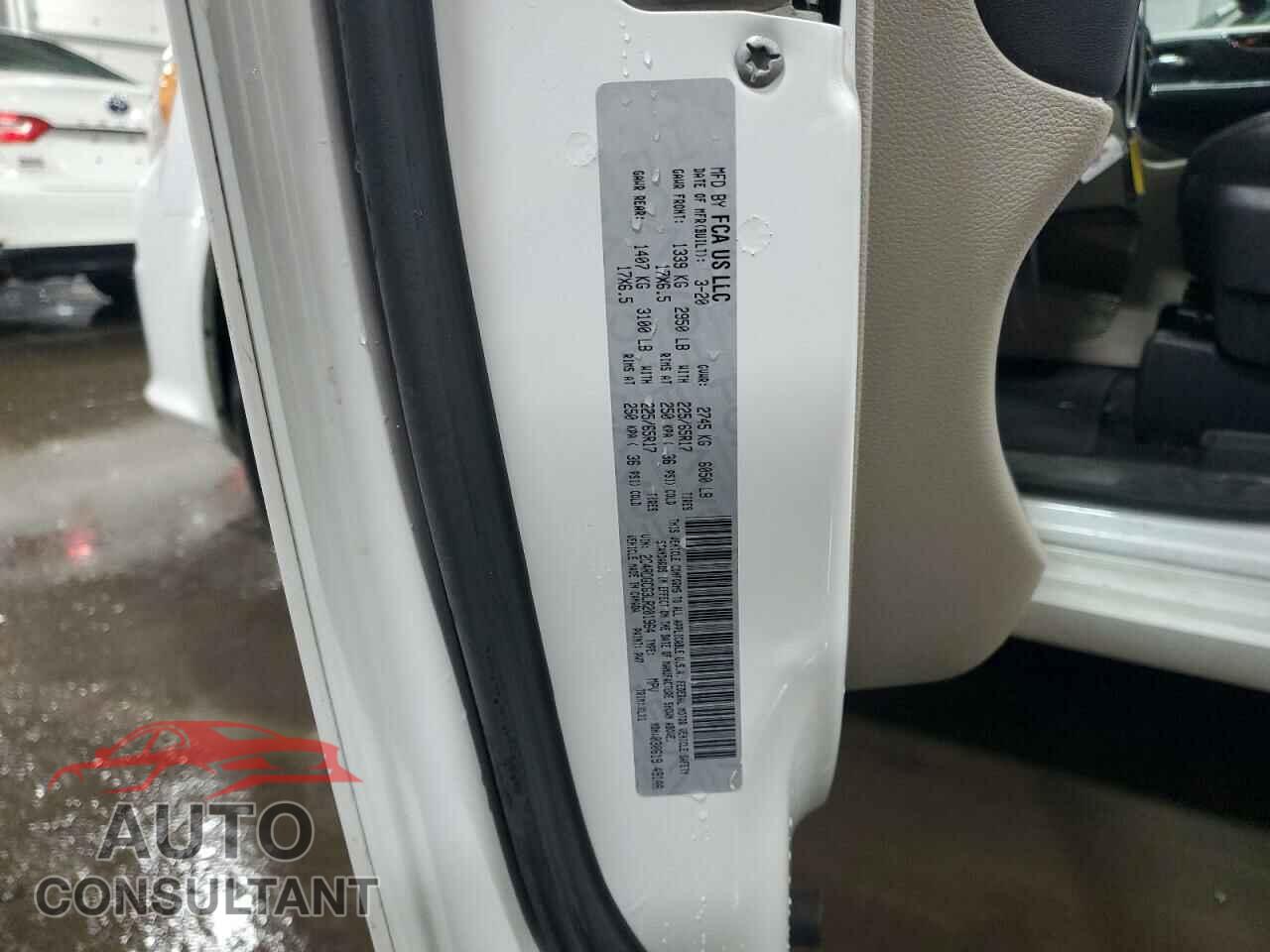 DODGE CARAVAN 2020 - 2C4RDGCG3LR201964