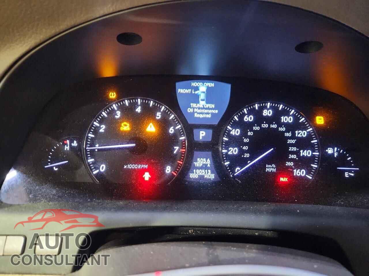 LEXUS LS500 2010 - JTHBL5EFXA5099407