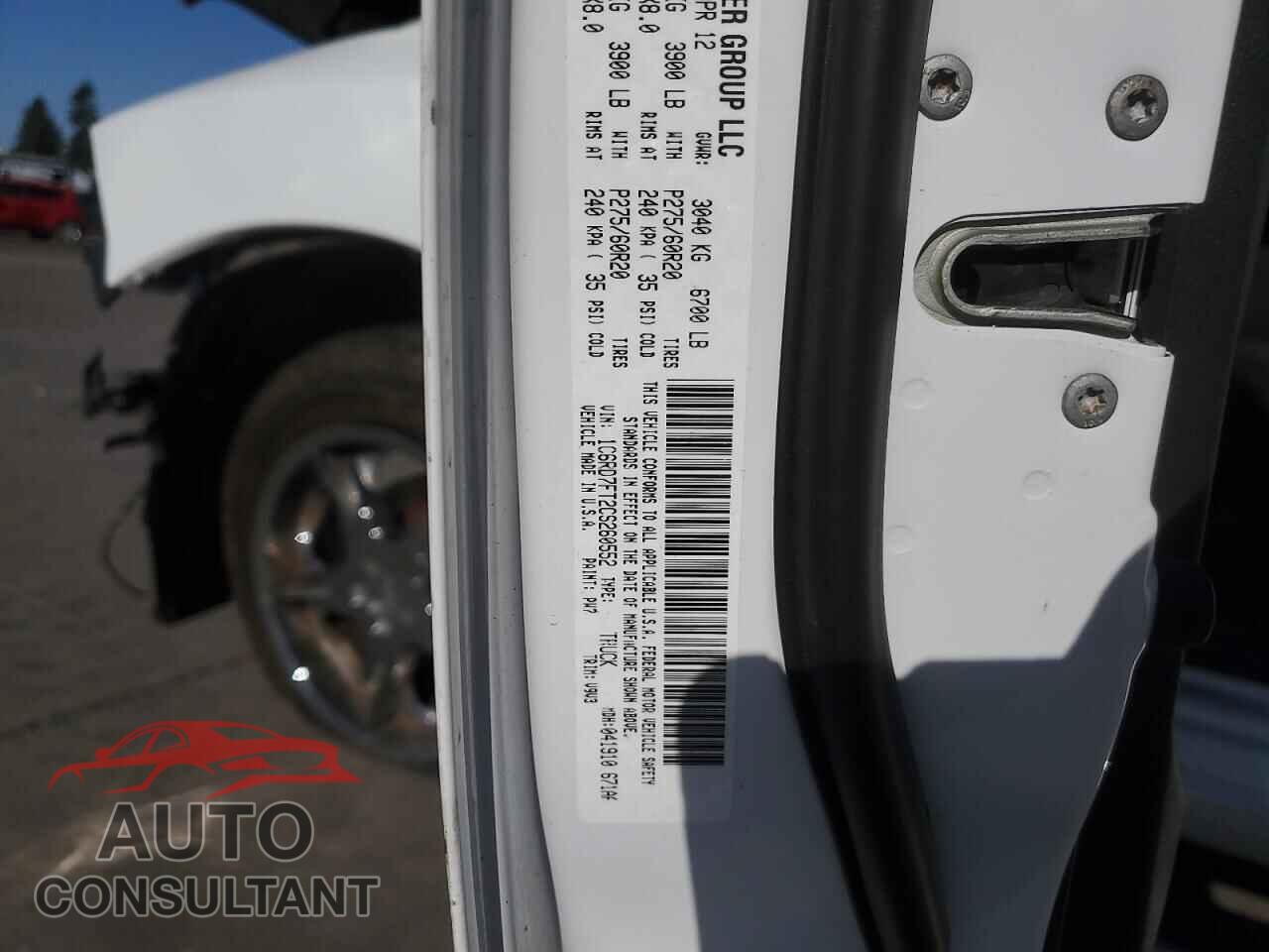 DODGE RAM 1500 2012 - 1C6RD7FT2CS260552