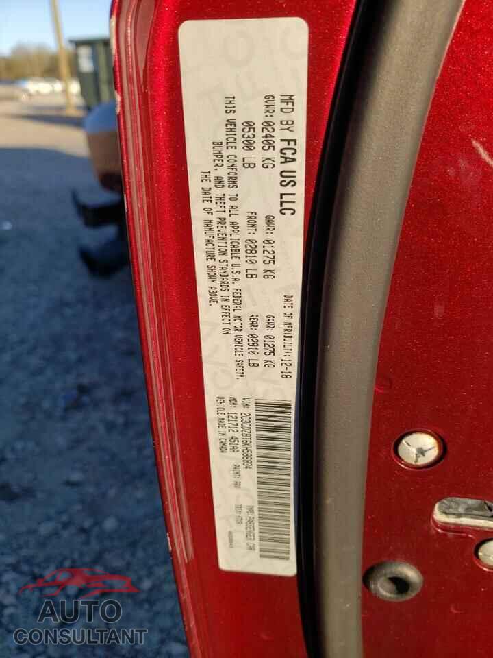 DODGE CHALLENGER 2019 - 2C3CDZBT6KH586834