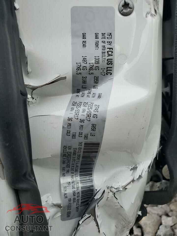 DODGE CARAVAN 2017 - 2C4RDGEG8HR674697