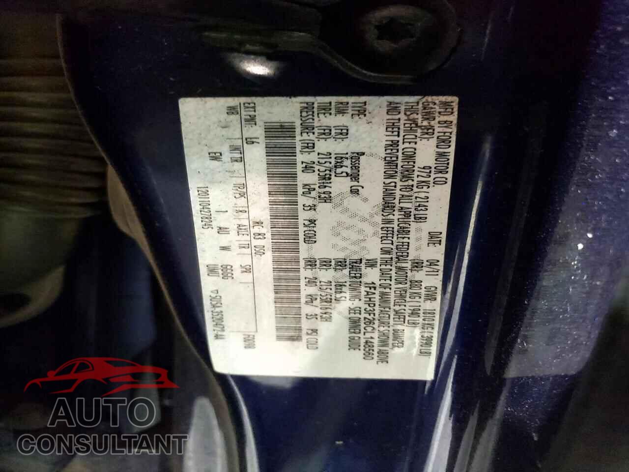 FORD FOCUS 2012 - 1FAHP3F26CL148560