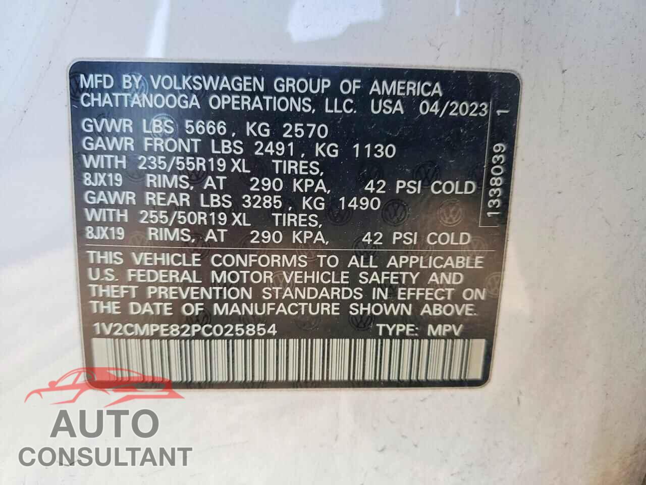 VOLKSWAGEN ID.4 PRO 2023 - 1V2CMPE82PC025854
