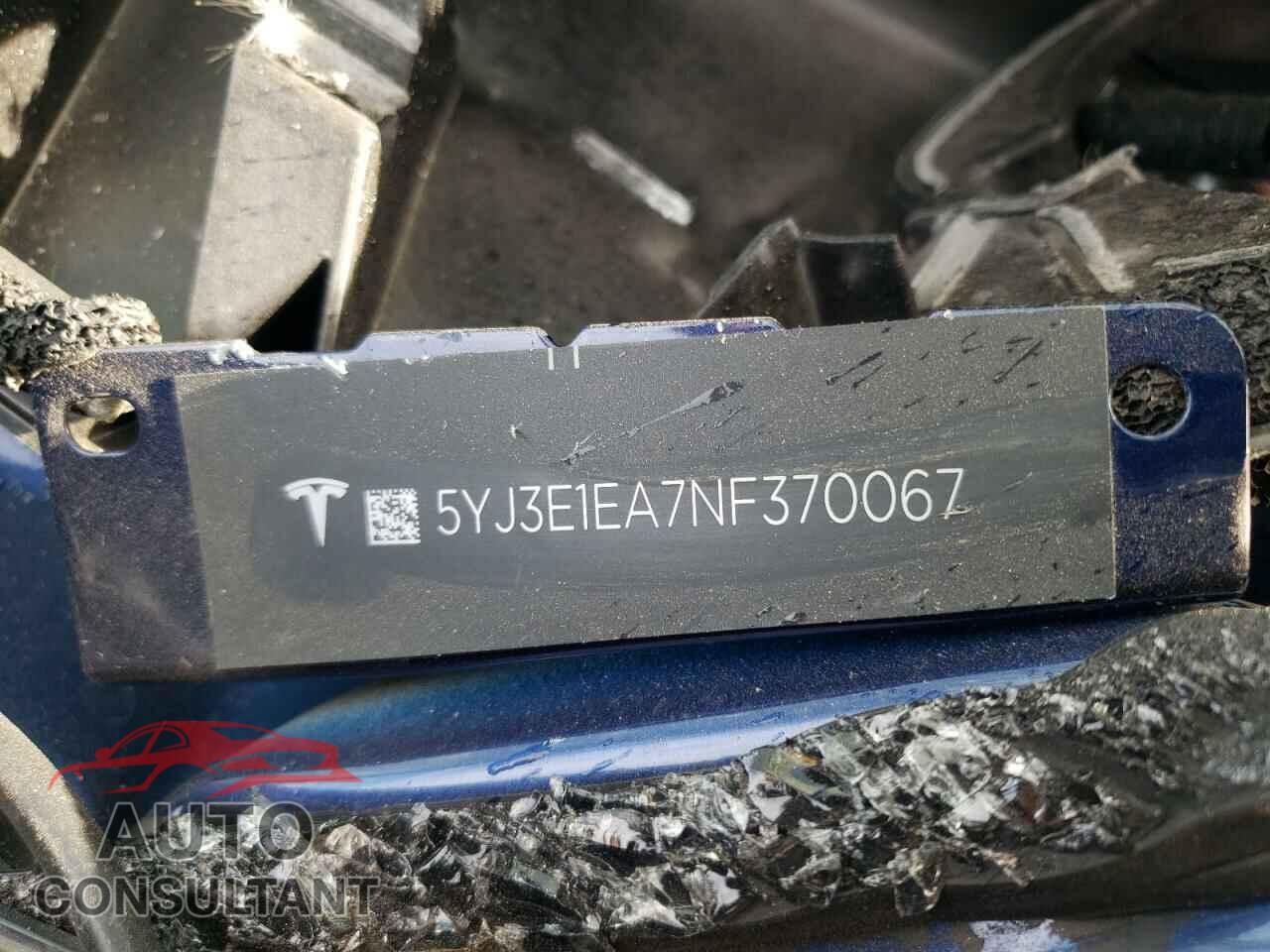 TESLA MODEL 3 2022 - 5YJ3E1EA7NF370067