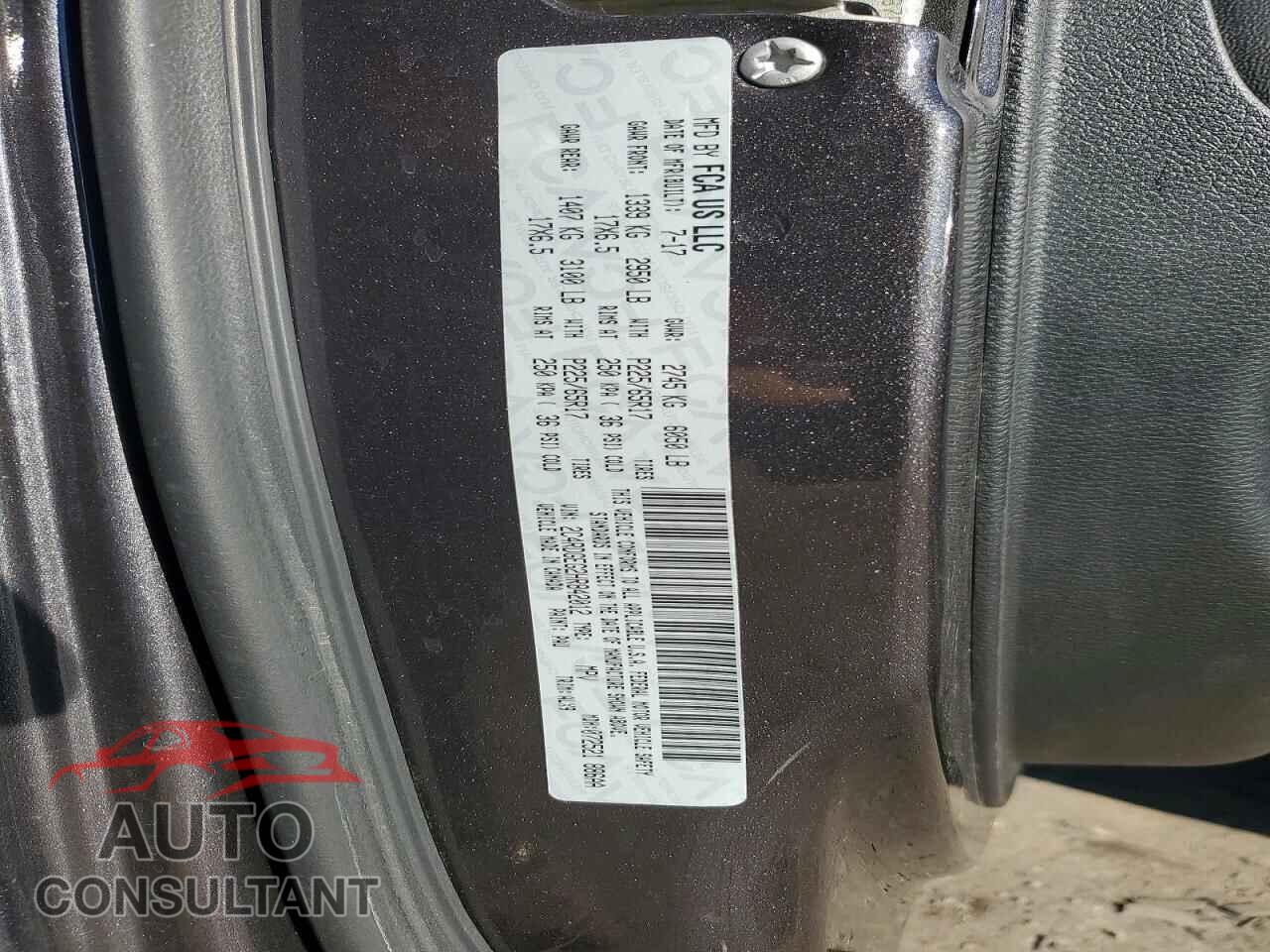 DODGE CARAVAN 2017 - 2C4RDGEG2HR842012