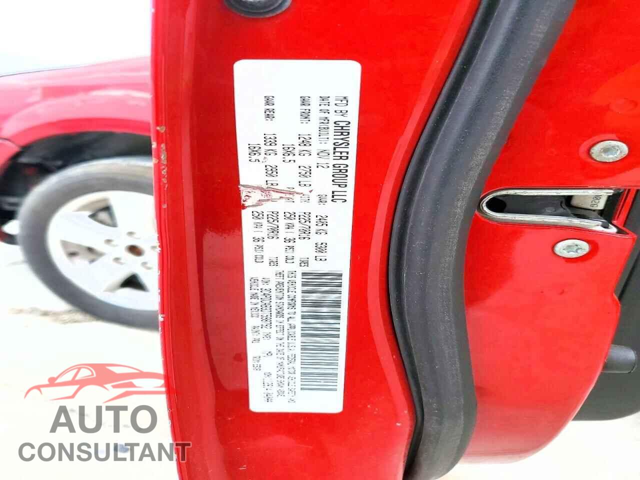DODGE JOURNEY 2013 - 3C4PDCAB3DT598792